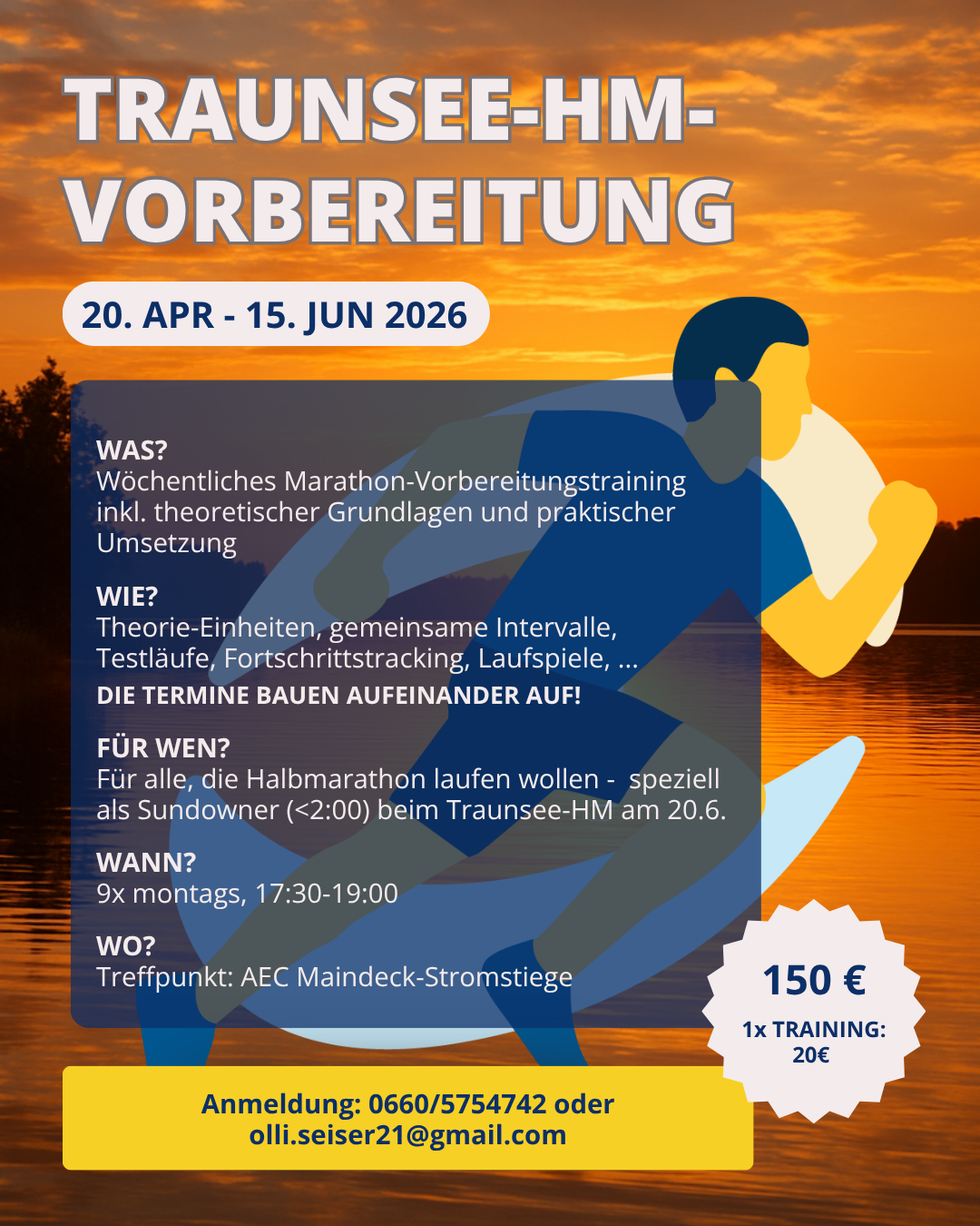 Banner für Marathontraining 2 Traunsee